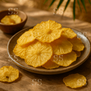 Pina Chips | Sweet, Tangy & Chewy | Dehydrated Pineapple Slices